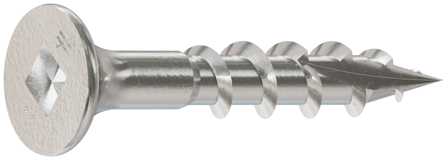 Simpson Strong-Tie S08112DBB Bugle-Head Wood Screw, Square Drive — #8 x 1-1/8 in. #2 Square, Type 305 (5000-Qty) (Pack of 64)