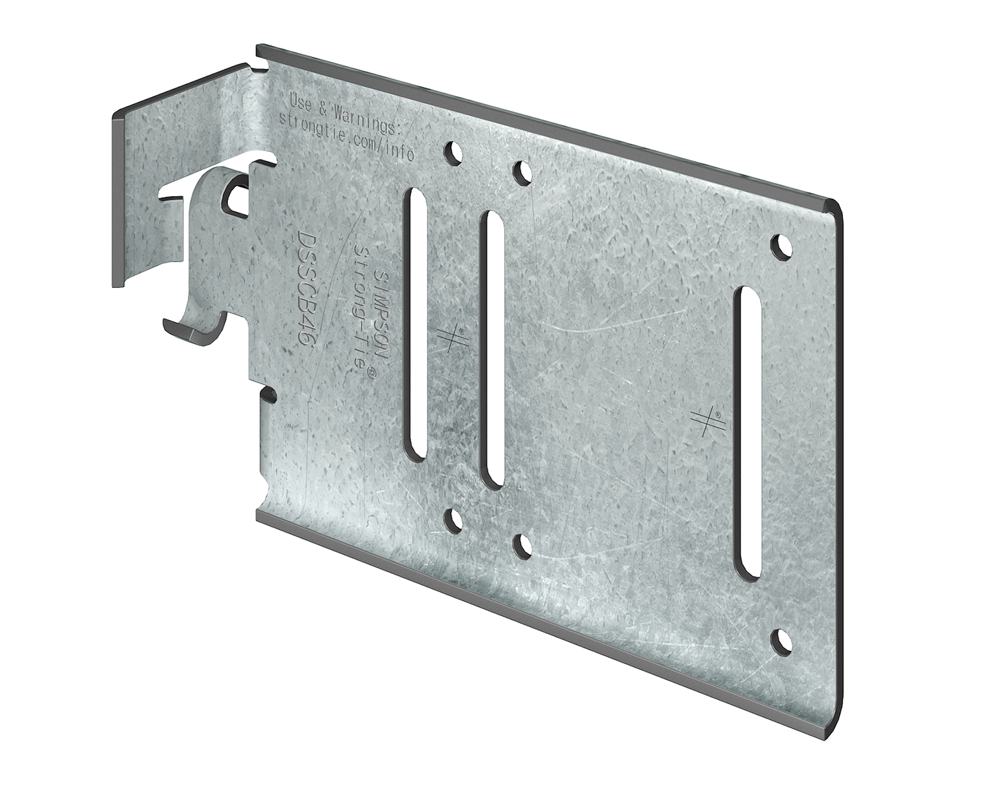 Simpson Strong-Tie DSSCB43.5-KT25 DSSCB 4 in. x 3-1/2 in. Bypass Framing Drift Strut Connector w/ Screws (25-Qty)