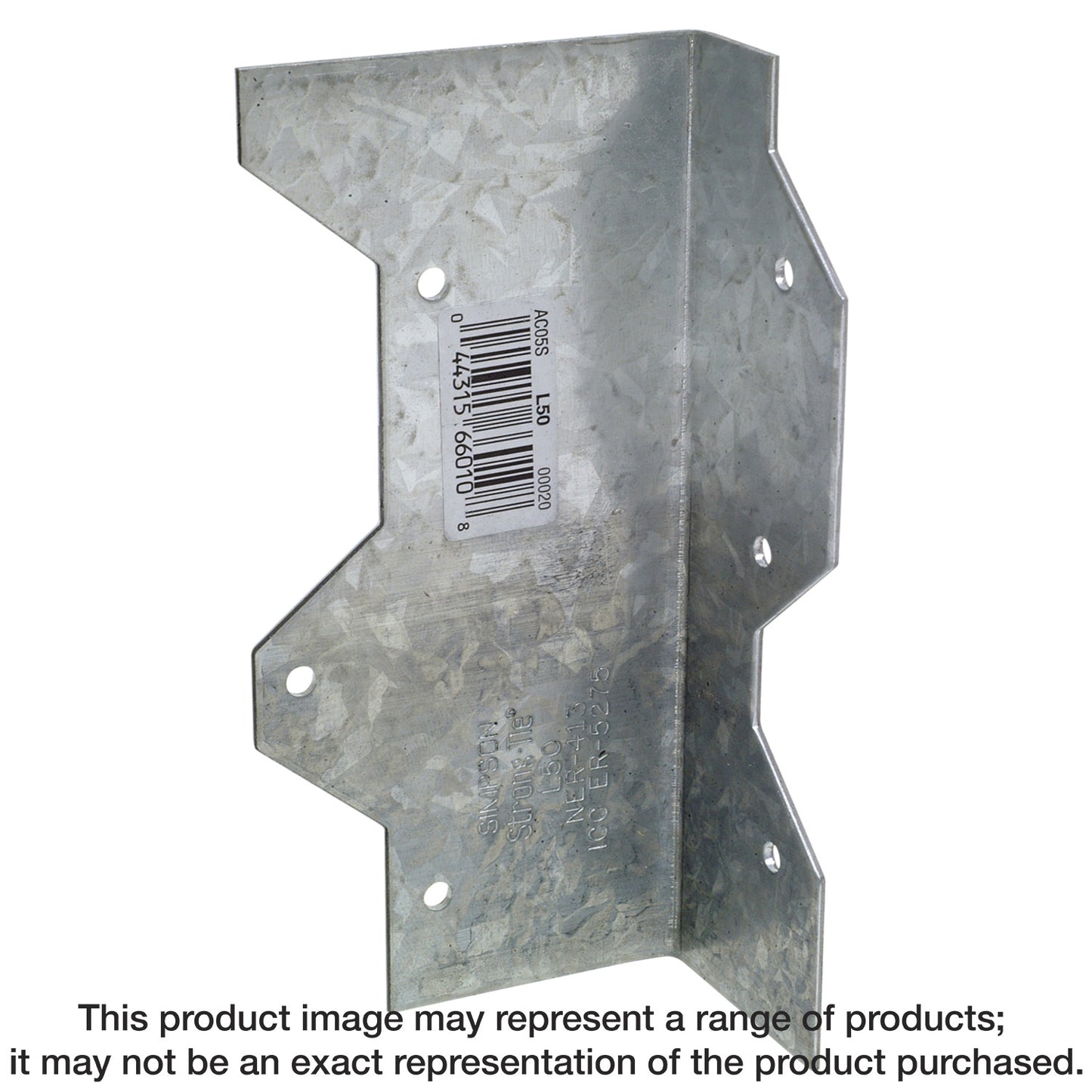 Simpson Strong-Tie L50 5 in. 16-Gauge Galvanized Reinforcing L Angle (Pack of 100)