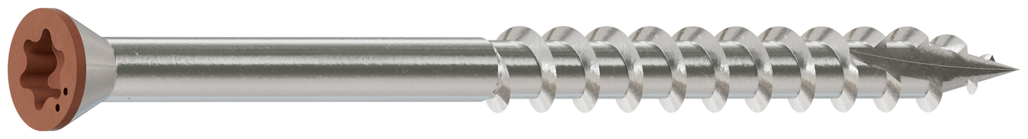 Simpson Strong-Tie S07225FTBTN03 Trim-Head Screw, 6-Lobe Drive — #7 x 2-1/4 in. T-15 Type 305, Tan 03 (1750-Qty)