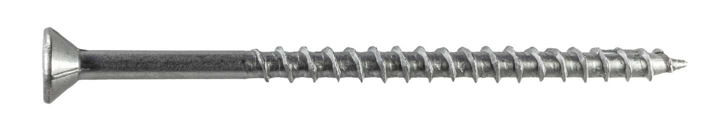 Simpson Strong-Tie T12400WP-RP5 Deck-Drive™ DWP WOOD SS Screw — #12 x 4 in. T-27, Flat Head, Type 316 (5-Qty)