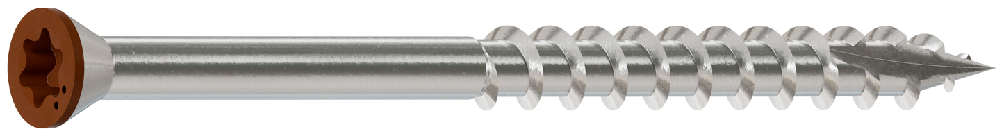 Simpson Strong-Tie S07225FTBTN01 Trim-Head Screw, 6-Lobe Drive — #7 x 2-1/4 in. T-15 Type 305, Tan 01 (1750-Qty)