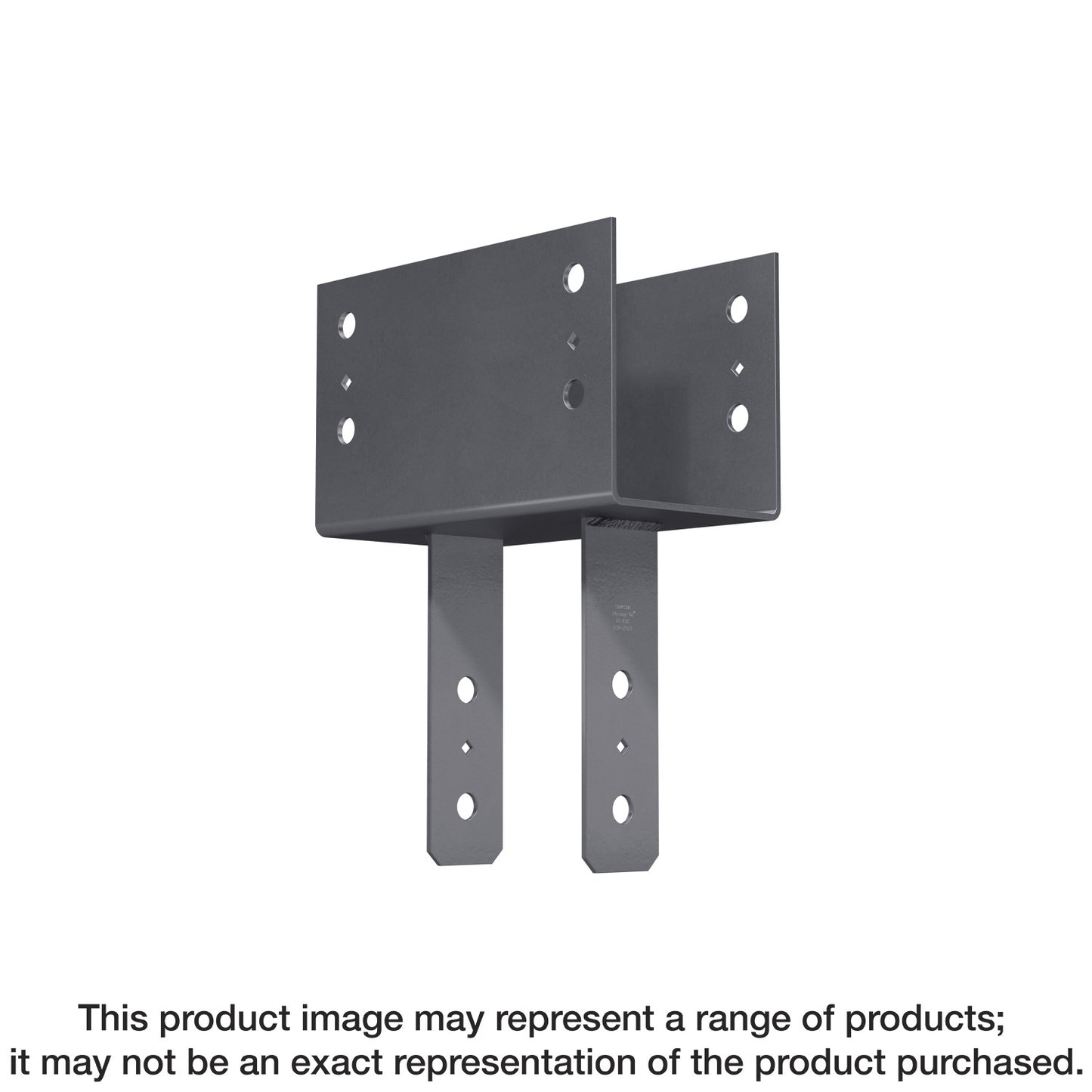 Simpson Strong-Tie CC46PC CCPC Black Powder-Coated Column Cap for 4x Beam, 6x Post