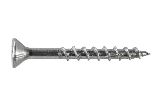 Simpson Strong-Tie S08250WPF5 Deck-Drive™ DWP WOOD SS Screw — #8 x 2-1/2 in. T-20, Flat Head, Type 305 (5 lb.) (Pack of 6)