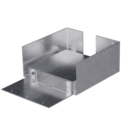 Simpson Strong-Tie ABW66RZ ABW ZMAX® Galvanized Adjustable Standoff Post Base for 6x6 Rough (Pack of 6)