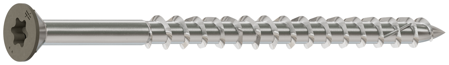 Simpson Strong-Tie S10300WPBGR Deck-Drive™ DWP WOOD SS Screw — #10 x 3 in. T-25, Flat Head, Type 305, Gray (1750-Qty)