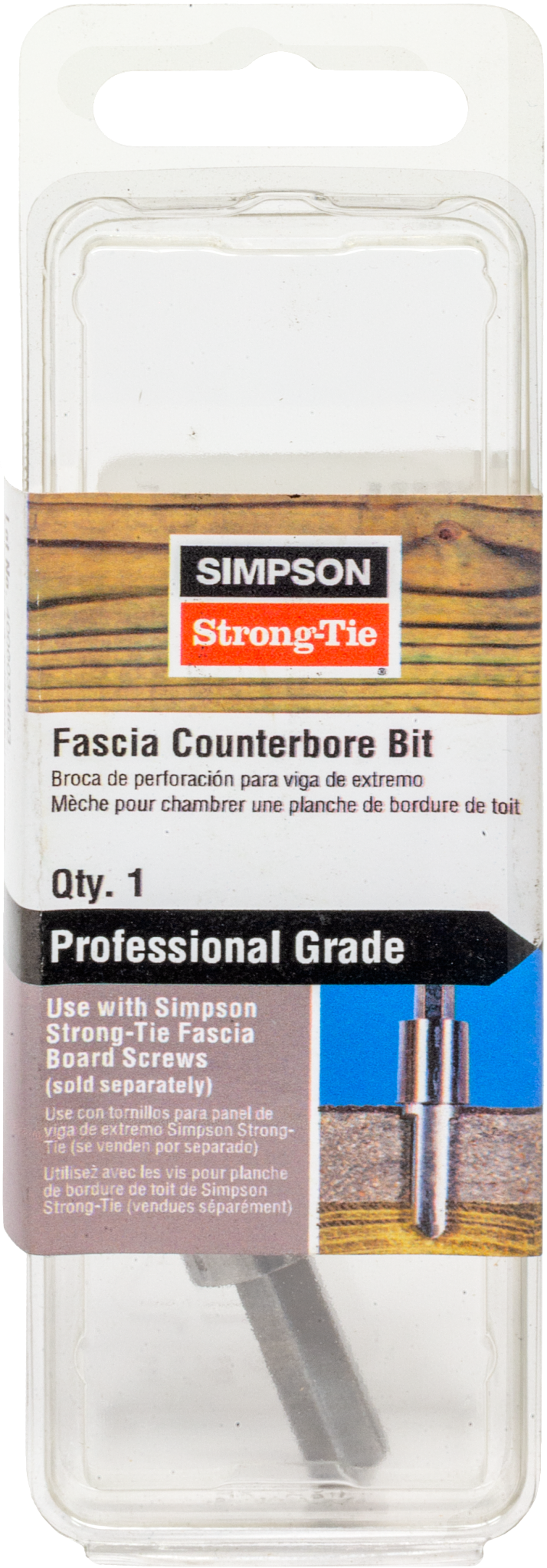 Simpson Strong-Tie FSBIT Fascia Counterbore Bit — Type 316 Stainless Steel