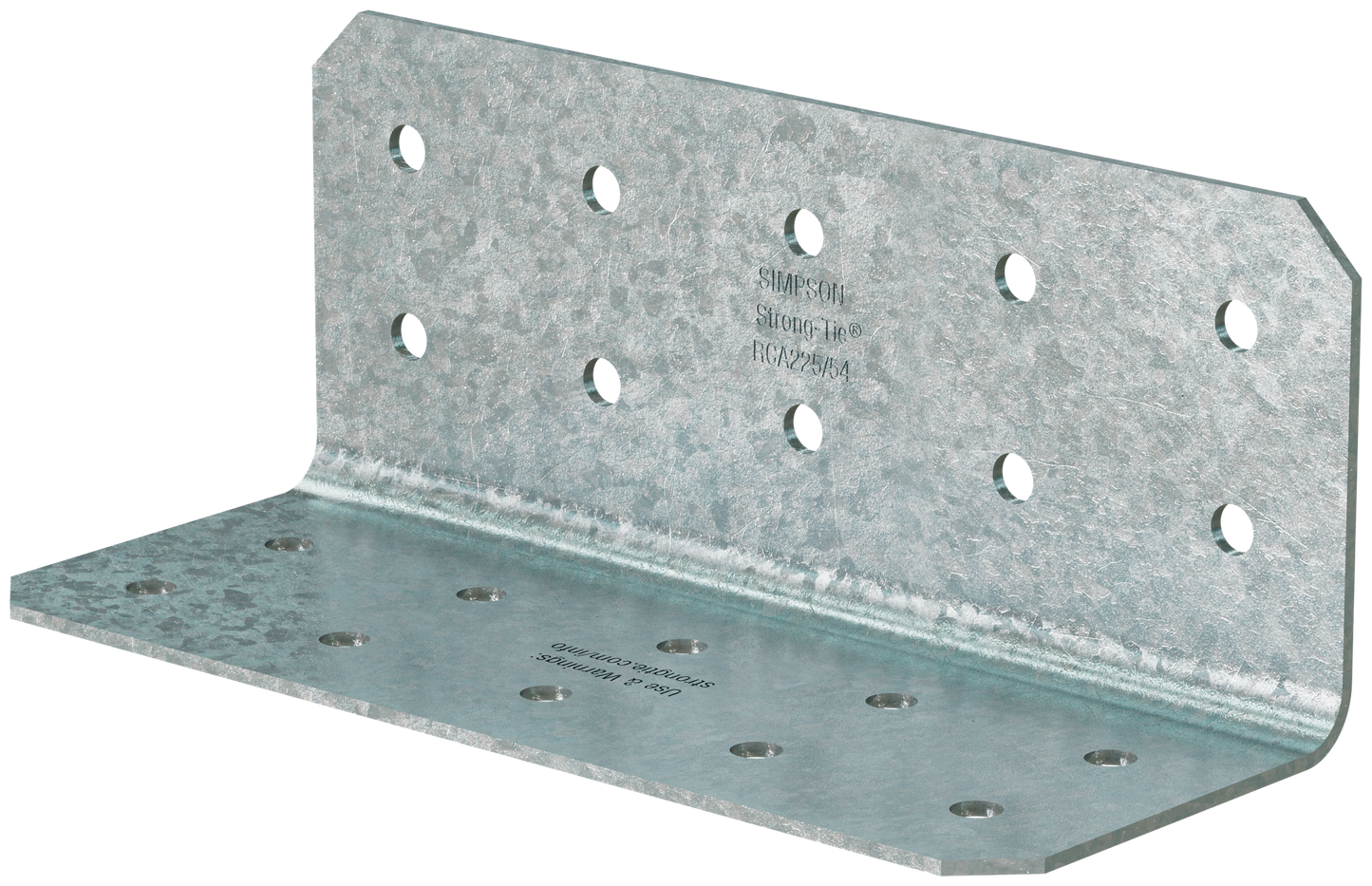 Simpson Strong-Tie RCA225/54-R90 RCA 2 in. x 2 in. x 5 in. 16-Gauge Galvanized Rigid Connector Angle (90-Qty) (Pack of 40)