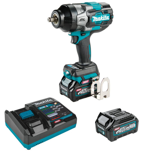 Makita GWT02D 40V max XGT® Brushless Cordless 4‑Speed High‑Torque 1/2" Sq. Drive Impact Wrench Kit w/ Friction Ring Anvil (2.5Ah)