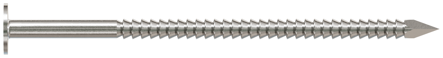 Simpson Strong-Tie S1010ARN1 Roofing Nail, Annular Ring Shank — 3 in. x .131 in. Type 304 Stainless Steel (1 lb.) (Pack of 10)