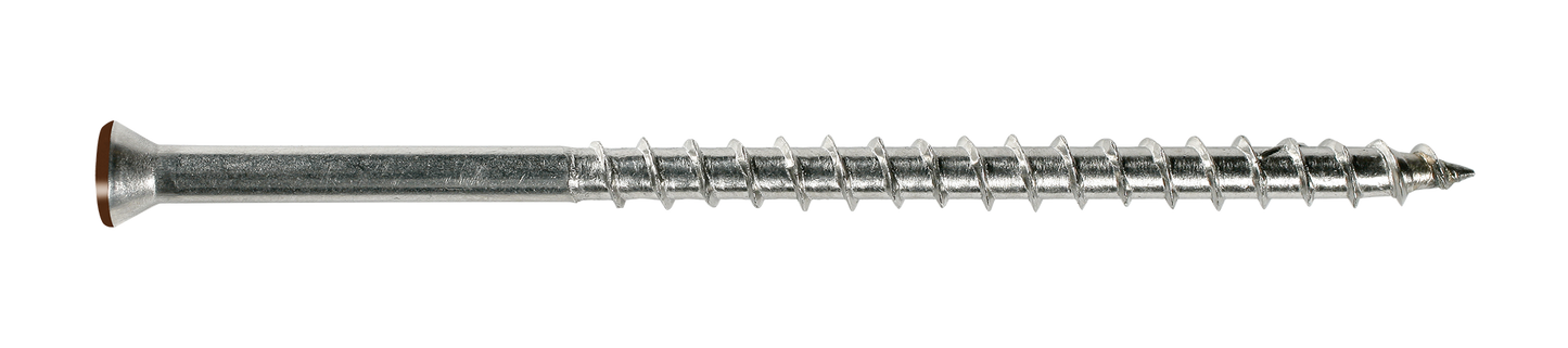 Simpson Strong-Tie S07225FTPRD01 Trim-Head Screw, 6-Lobe Drive — #7 x 2-1/4 in. T-15 Type 305, Red 01 (350-Qty)
