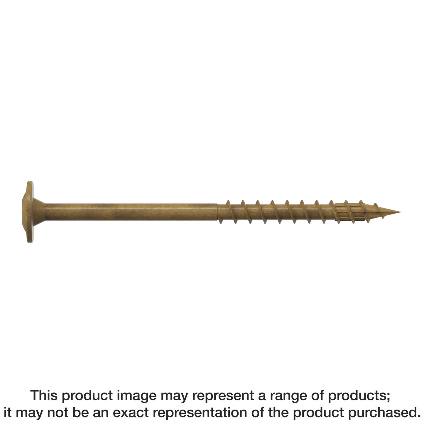 Simpson Strong-Tie CBT08212MB Wafer-Head Construction Screw — #8 x 2-1/2 in. T20, Quik Guard®, Tan (1750-Qty)
