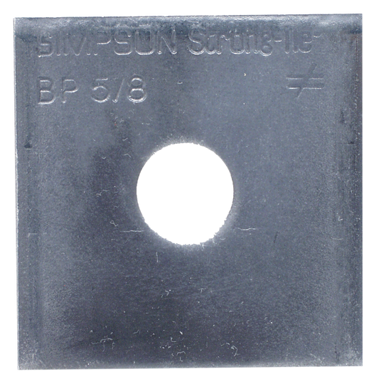 Simpson Strong-Tie BP 5/8 BP 2-1/2 in. x 2-1/2 in. Bearing Plate with 5/8 in. Bolt Dia. (Pack of 100)