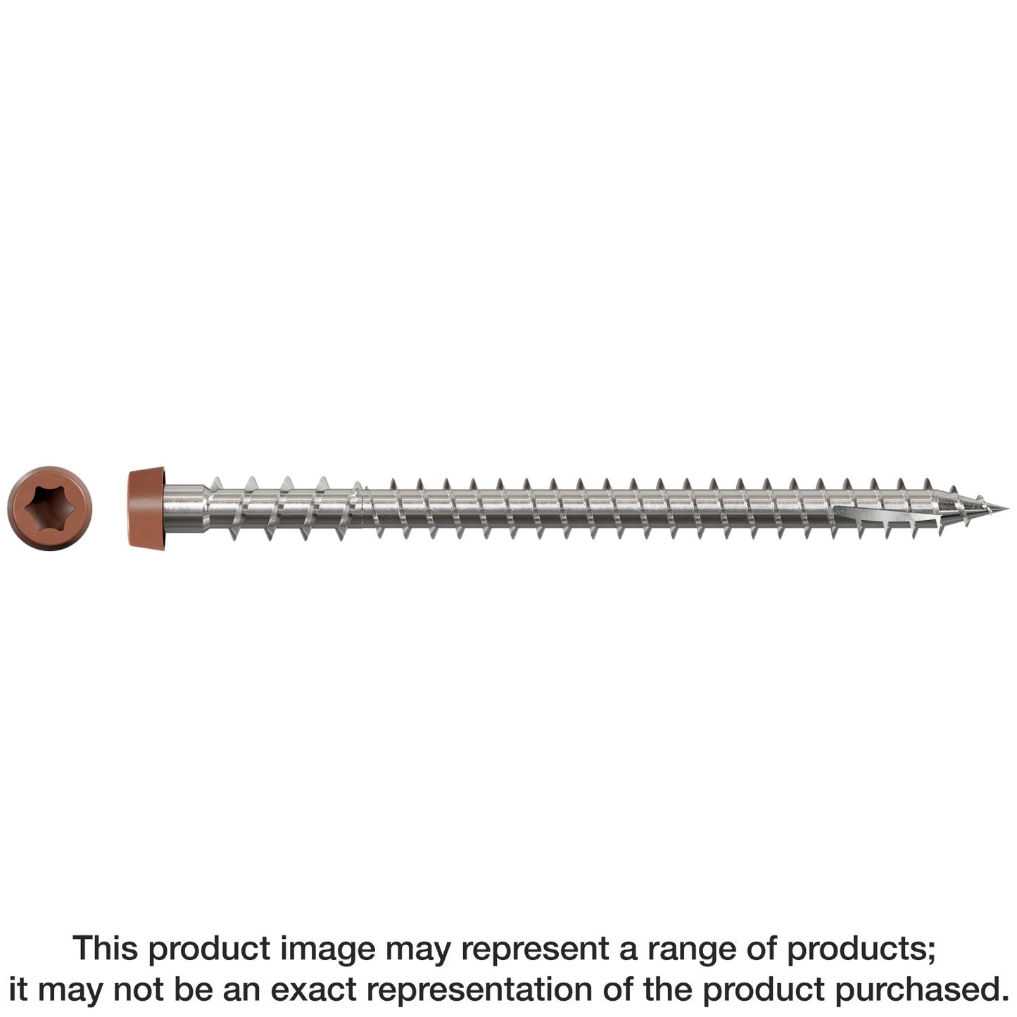 Simpson Strong-Tie DCU234S316RD Deck-Drive™ DCU COMPOSITE Screw (Collated) — #10 x 2-3/4 in. Type 316, Red (1000-Qty)