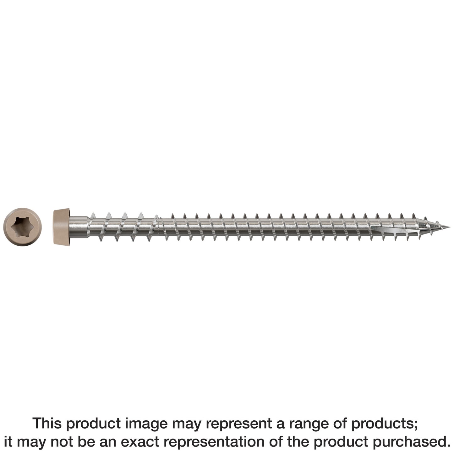 Simpson Strong-Tie DCU234S316GR01 Deck-Drive™ DCU COMPOSITE Screw (Collated) — #10 x 2-3/4 in. Type 316, Gray 01 (1000-Qty) (Pack of 100)