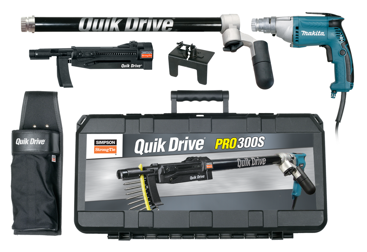 Simpson Strong-Tie PRO300SM25K Quik Drive® PRO300S Decking System w/ Makita® 2500 RPM Screwdriver Motor (Pack of 60)