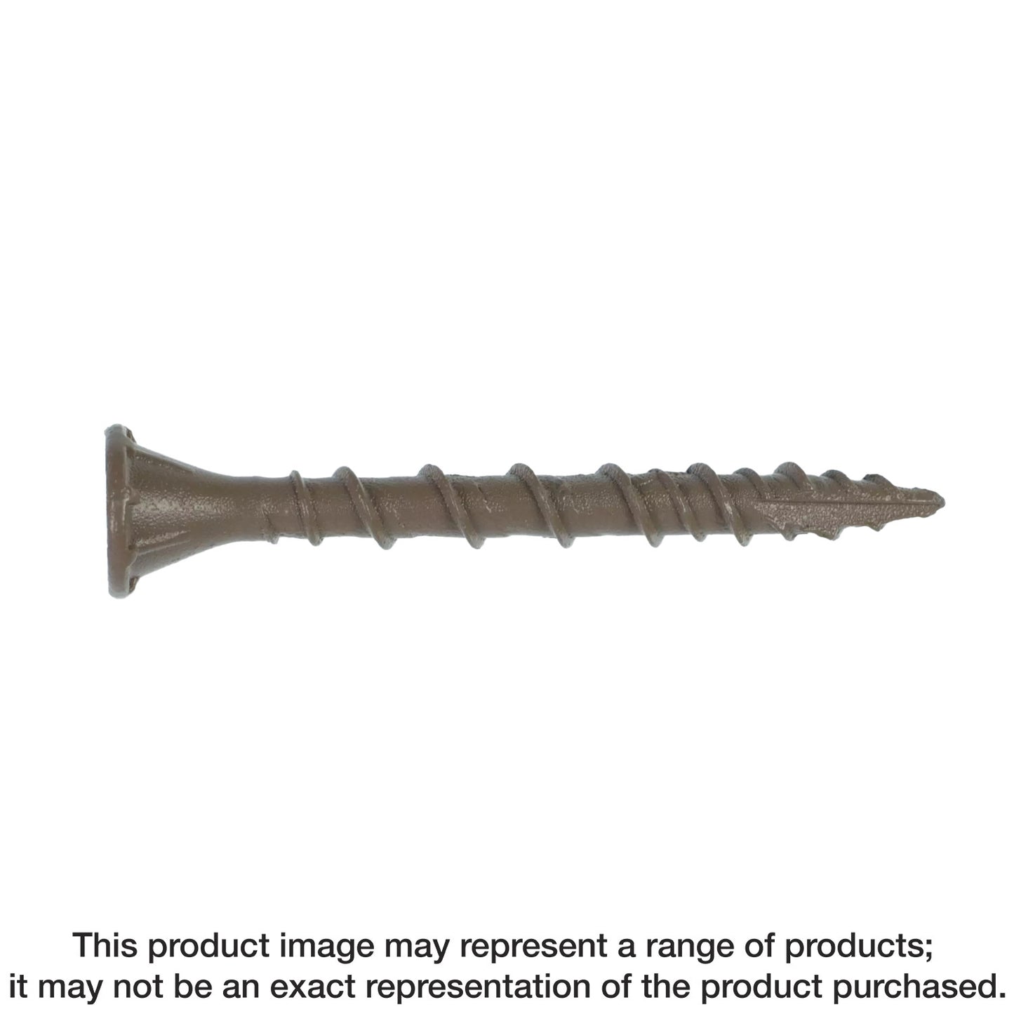 Simpson Strong-Tie DSVT158R350 Deck-Drive™ DSV WOOD Screw — #8 x 1-5/8 in. T25, Flat Head, Quik Guard®, Tan (350-Qty)