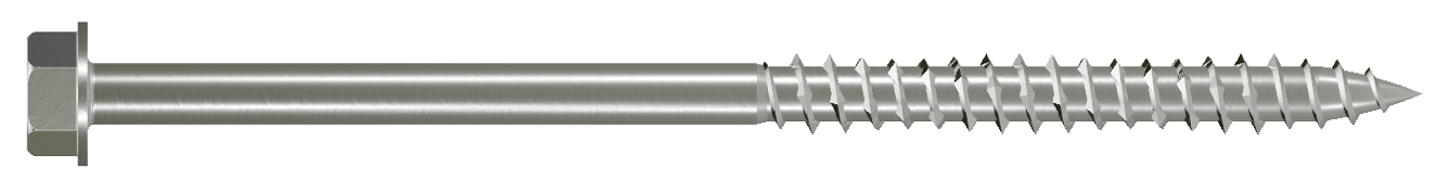 Simpson Strong-Tie SDWH27600SS-RP1 Strong-Drive® SDWH™ TIMBER-HEX SS Screw — 0.275 in. x 6 in. 1/2 Hex, Type 316 (Pack of 35)