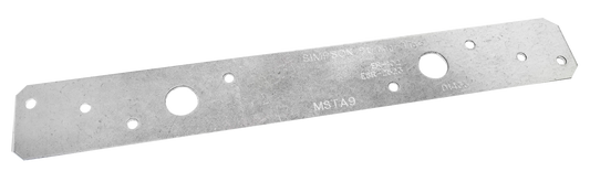 Simpson Strong-Tie MSTA9 MSTA 9-in. 18-Gauge Galvanized Medium Strap Tie (Pack of 50)