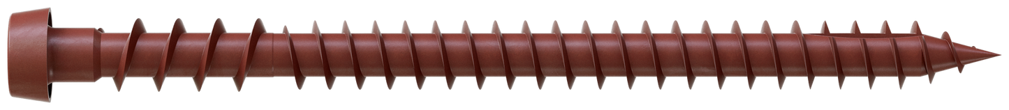Simpson Strong-Tie DCU234SRD01 Deck-Drive™ DCU COMPOSITE Screw (Collated) — #10 x 2-3/4 in. Quik Guard® Red 01 (1000-Qty) (Pack of 100)
