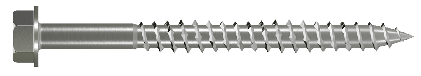 Simpson Strong-Tie SDWH27400SS-R100 Strong-Drive® SDWH™ TIMBER-HEX SS Screw — 0.275 in. x 4 in. 1/2 Hex, Type 316 (100-Qty) (Pack of 300)