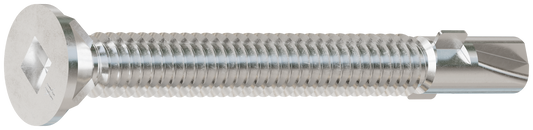 Simpson Strong-Tie F12C250FDB Self-Drilling Flat-Head Screw with Wings — #12 x 2-1/2 in. #3 Square Type 410 (1800-Qty) (Pack of 64)
