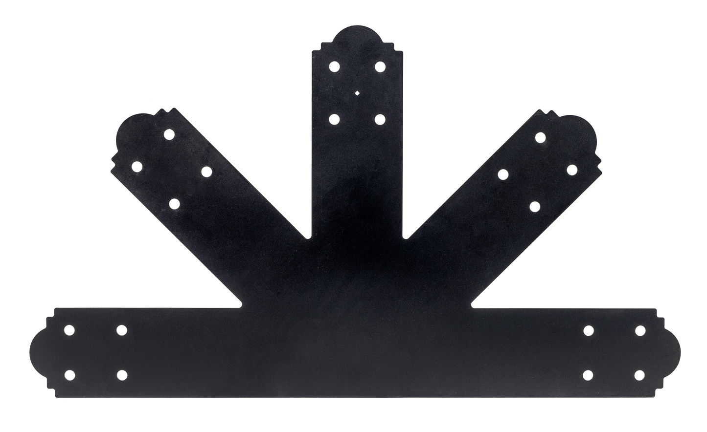 Simpson Strong-Tie APGP1212 Outdoor Accents® Mission Collection® 12:12 Pitch ZMAX®, Black Powder-Coated Gable Plate (Pack of 2)
