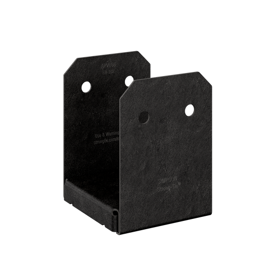 Simpson Strong-Tie APVB66 Outdoor Accents® Avant Collection™ ZMAX®, Black Powder-Coated Post Base for 6x6 (Pack of 6)