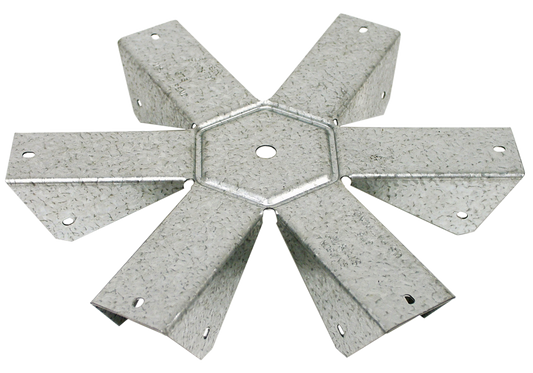 Simpson Strong-Tie GT6Z GT ZMAX® Galvanized 18-Gauge Gazebo Tie for 6-2x Rafters, Center