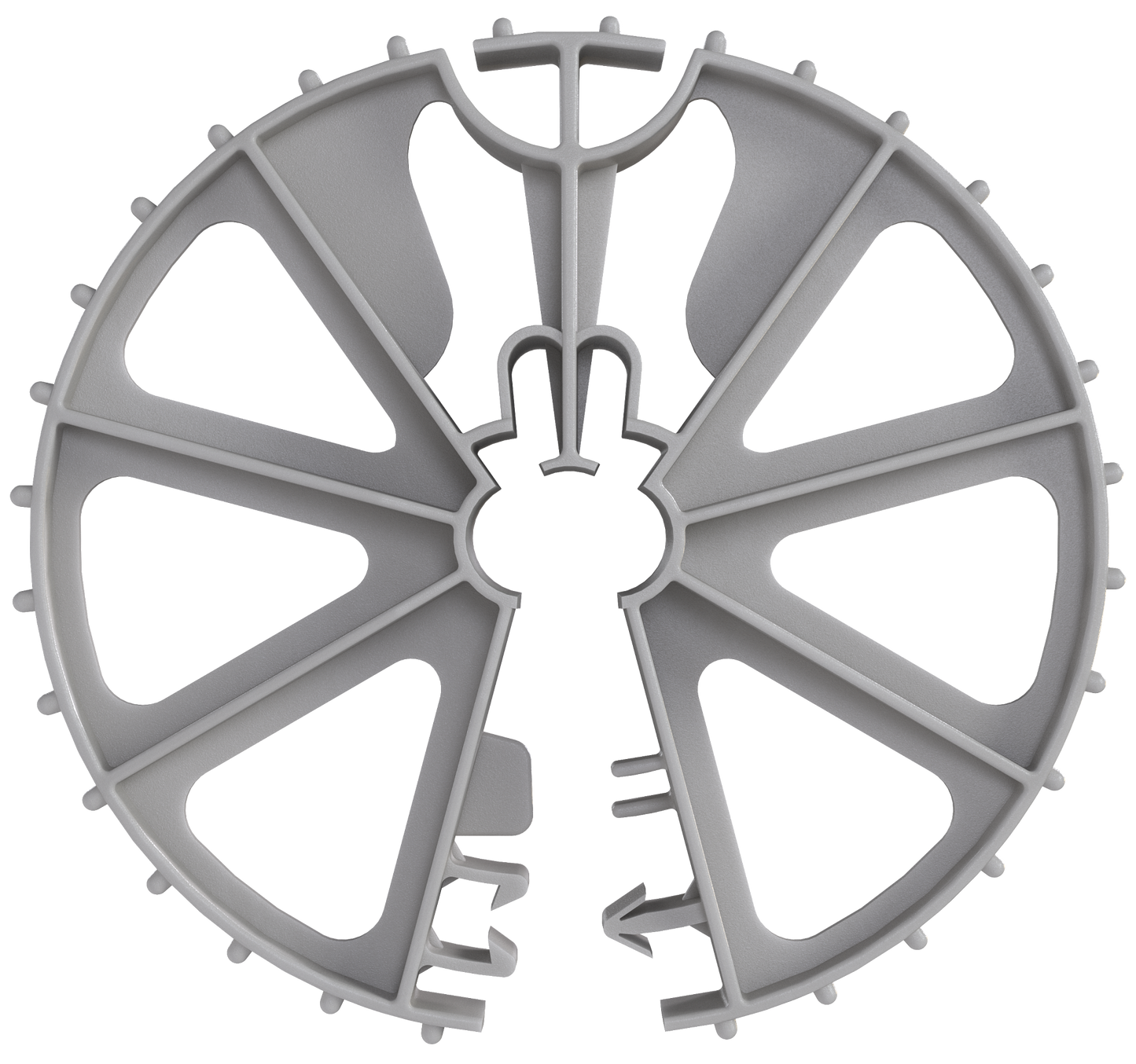 Simpson Strong-Tie 6QLPW Quick-Lock® Pier Wheel — 6-5/8-in. O.D., 3-in. Cover #3–#5 Rebar Size (50-Qty) (Pack of 25)