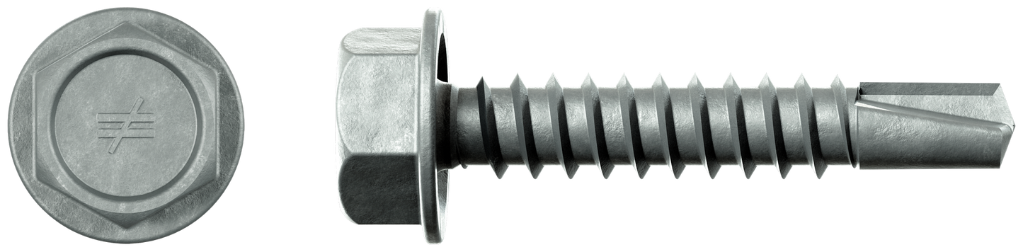 Simpson Strong-Tie XQ1S1016 Strong-Drive® Self-Drilling X Metal Screw (Collated) — #10 x 1 in. 5/16 Hex, Quik Guard® (1500-Qty)