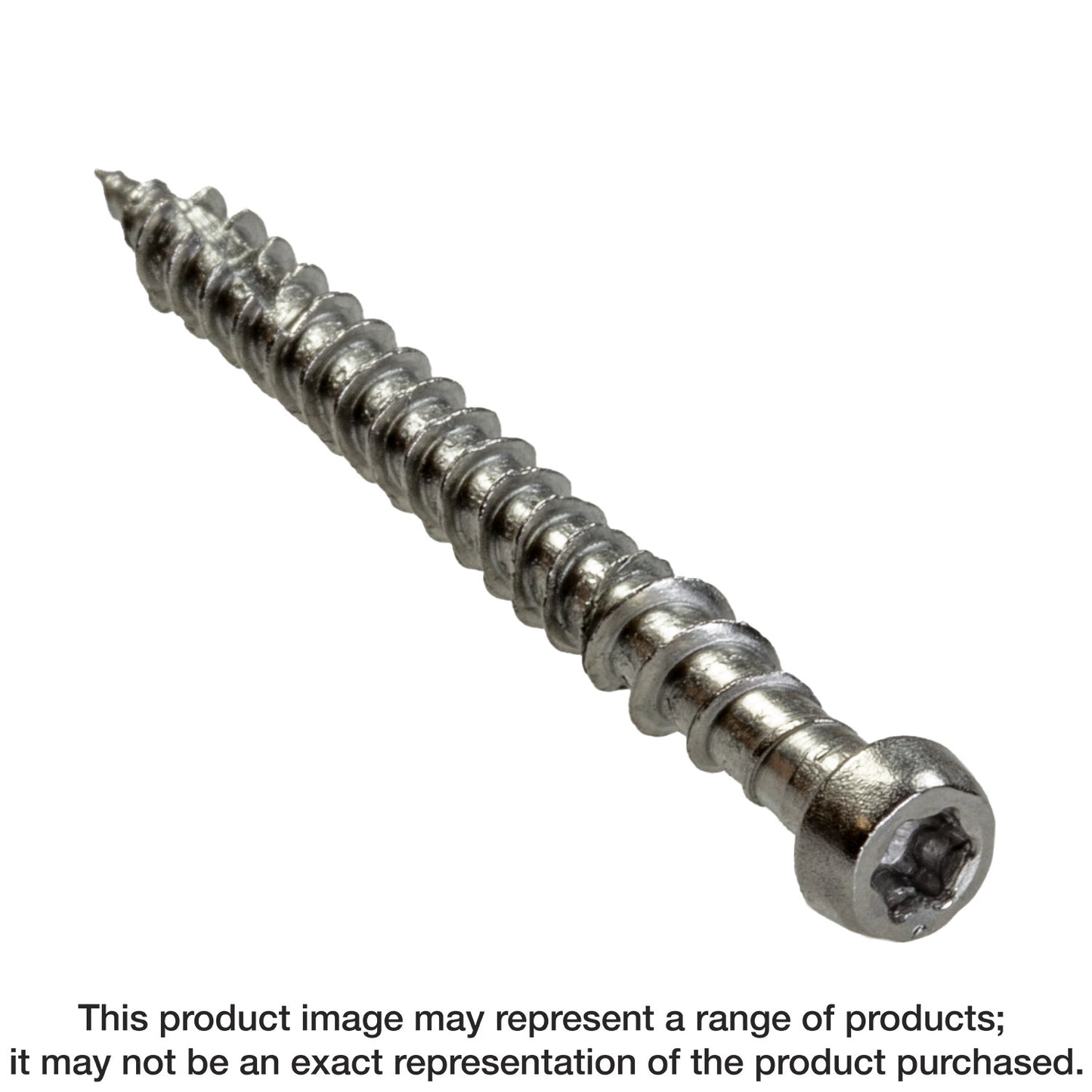 Simpson Strong-Tie DCU2P316 Deck-Drive™ DCU COMPOSITE Screw — #10 x 2 in. T20, Type 316 (350-Qty) (Pack of 6)