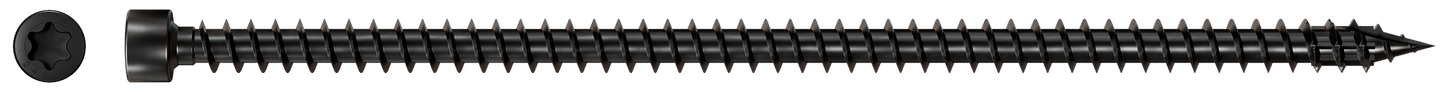 Simpson Strong-Tie SDCFC10X240-R25 Strong-Drive® SDCFC TIMBER-CFC Screw — 0.390 in. x 9-1/2 in. T50, E-Coat® (25-Qty)