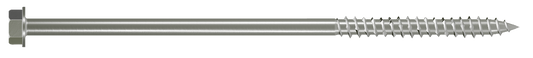 Simpson Strong-Tie SDWH27800SS-R25 Strong-Drive® SDWH™ TIMBER-HEX SS Screw — 0.275 in. x 8 in. 1/2 Hex, Type 316 (25-Qty) (Pack of 400)