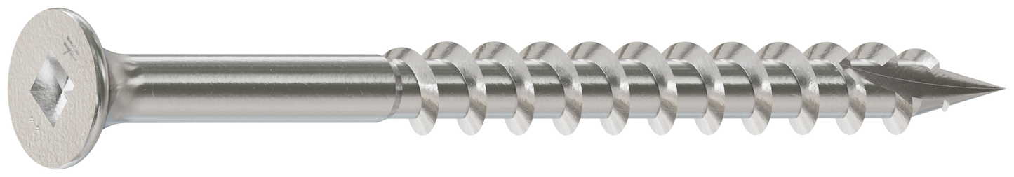 Simpson Strong-Tie S10250D25 Bugle-Head Wood Screw, Square Drive — #10 x 2-1/2 in. #2 Square, Type 305 (25-Qty)