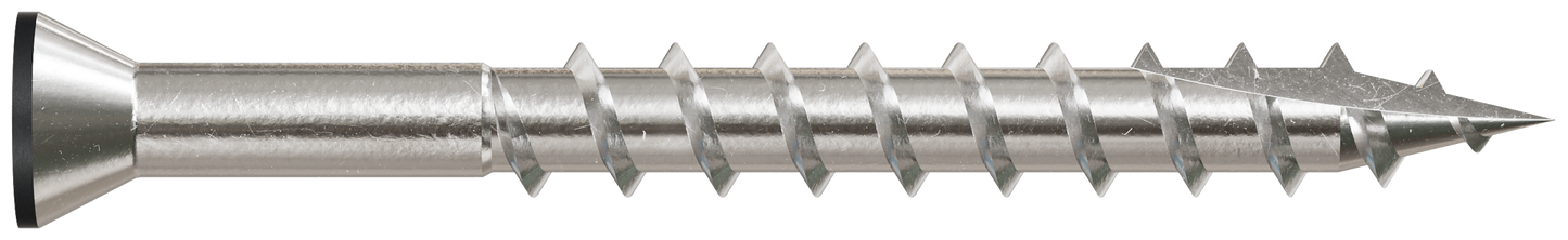 Simpson Strong-Tie T07162FT20BK Trim-Head Screw, 6-Lobe Drive — #7 x 1-5/8 in. T-15 Type 316, Black (20-Qty) (Pack of 5)