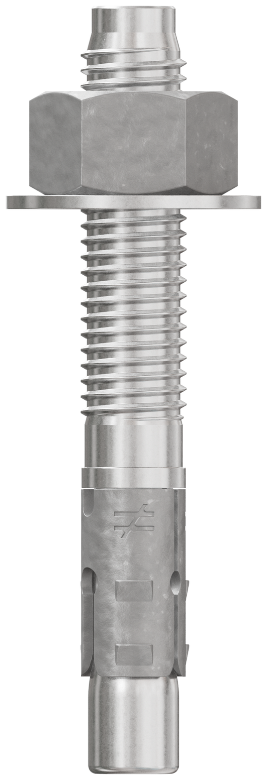 Simpson Strong-Tie STB2-62412S6F20 Strong-Bolt® 2 — 5/8 in. x 4-1/2 in. Type 316 Stainless-Steel Wedge Anchor, Fully Assembled (20-Qty)