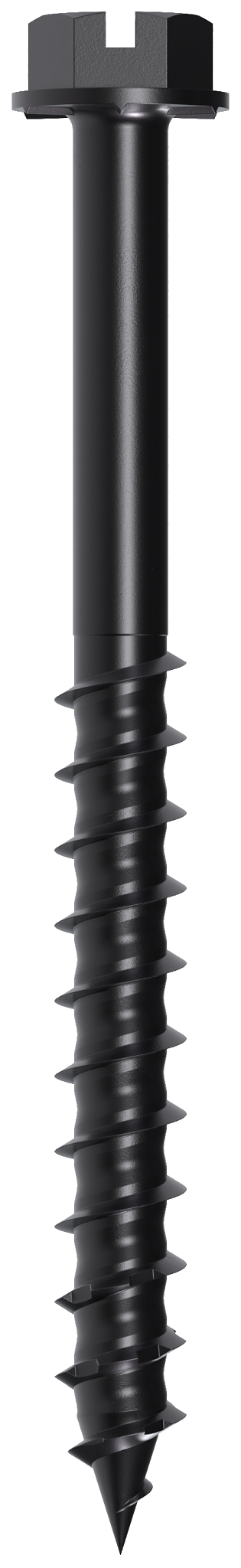 Simpson Strong-Tie TNTBL25234H Titen Turbo™ — 1/4 in. x 2-3/4 in. Hex-Head Concrete and Masonry Screw, Black (100-Qty)