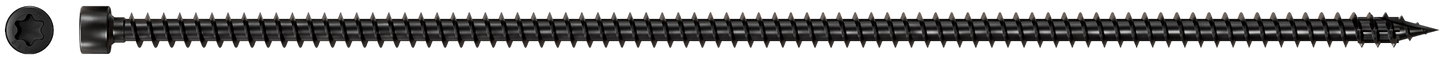 Simpson Strong-Tie SDCFC10X380-R25 Strong-Drive® SDCFC TIMBER-CFC Screw — 0.390 in. x 15 in. T50, E-Coat® (25-Qty) (Pack of 6)