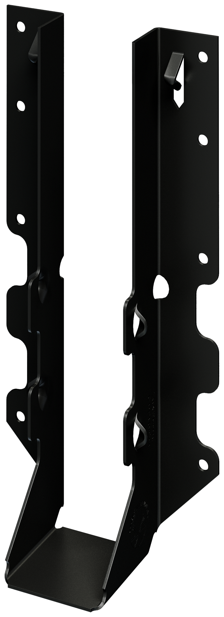 Simpson Strong-Tie LUS210PC Outdoor Accents® LUSPC ZMAX®, Black Powder-Coated Face-Mount Joist Hanger for 2x10