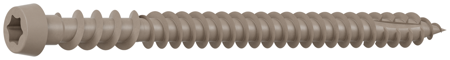 Simpson Strong-Tie DCU234GR01MB Deck-Drive™ DCU COMPOSITE Screw — #10 x 2-3/4 in. T20, Quik Guard®, Gray 01 (1750-Qty)