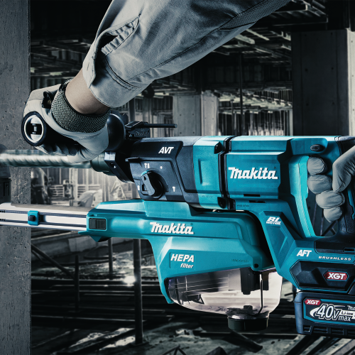 Makita GRH07M1 40V max XGT® Brushless Cordless 1-1/8" SDS-PLUS AVT® Rotary Hammer Kit, AFT® and AWS® Capable (4.0Ah)