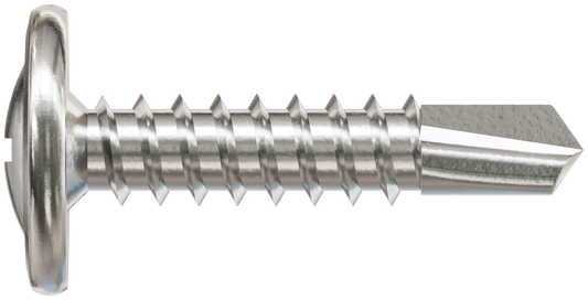 Simpson Strong-Tie F08T075KDB Self-Drilling Wire-Lath Modified Truss-Head Screw — #8 x 3/4 in. Type 410 (6000-Qty) (Pack of 64)