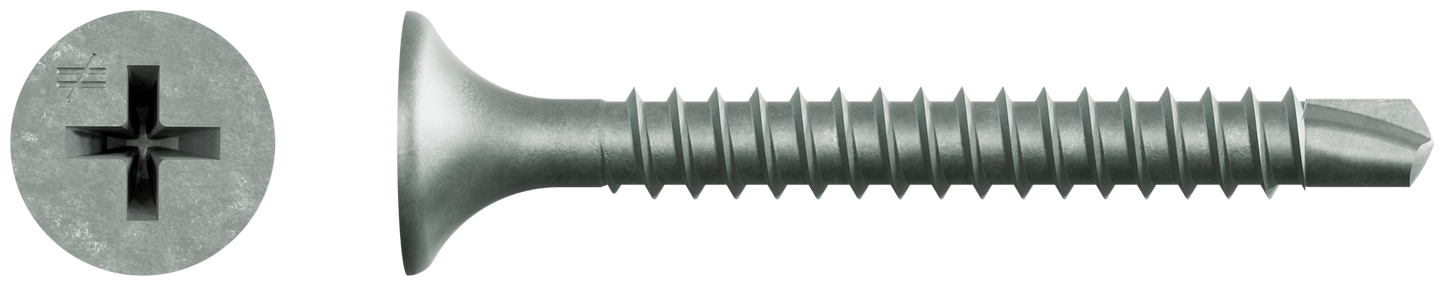 Simpson Strong-Tie DWFSDQ114PS DWFSD Drywall-to-CFS Screw (Collated) — #6 x 1-1/4 in. #2 Phillips, Quik Guard® (2500-Qty)