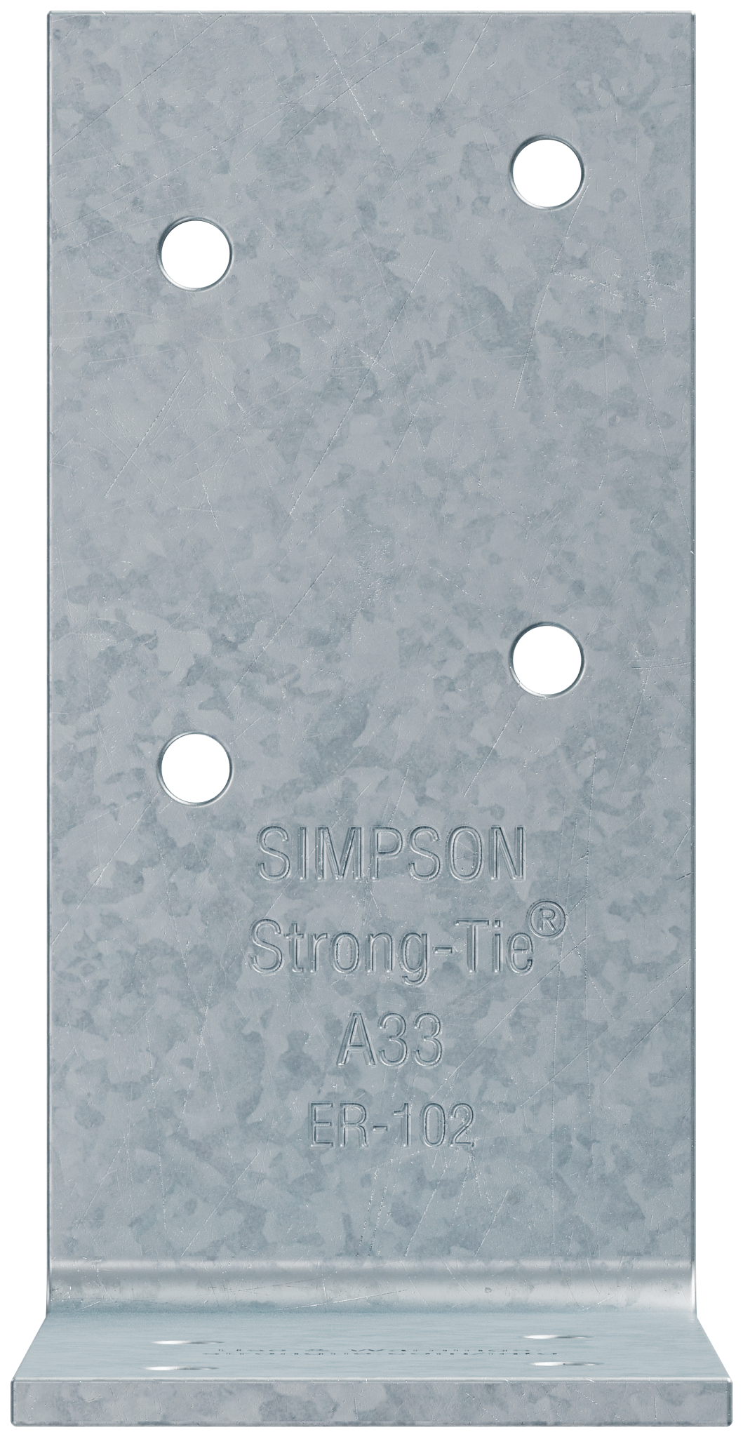 Simpson Strong-Tie A33 3 in. x 3 in. x 1-1/2 in. Galvanized Angle (Pack of 25)