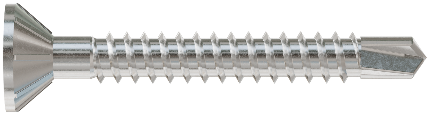 Simpson Strong-Tie SSFHSD112S1016 FHSD Wood-to-CFS Screw (Collated) — #10 x 1-1/2 in. #2SQ, Flat Head, Type 410 (1000-Qty)