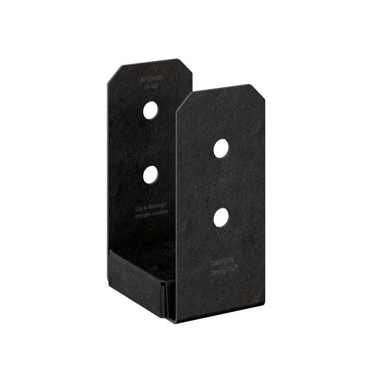 Simpson Strong-Tie APVB44R Outdoor Accents® Avant Collection™ ZMAX®, Black Powder-Coated Post Base for 4x4 Rough