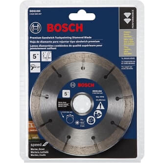 Hoja de rejuntado tipo sándwich premium BOSCH DD510H de 5 pulgadas