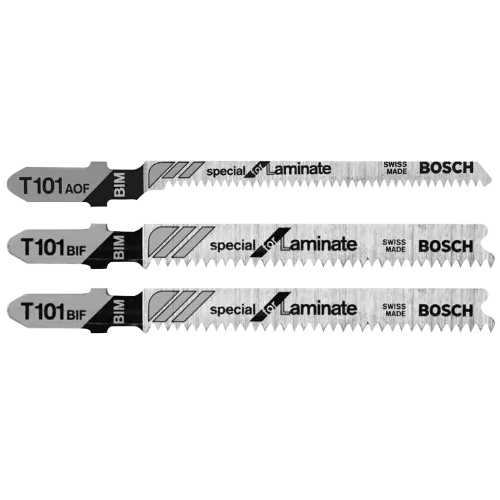 BOSCH T503 3 pc. Hardwood/Laminate Flooring T-Shank Jig Saw Blade Set