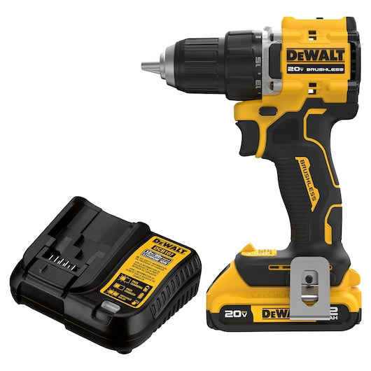 DeWalt ATOMIC™ 20V MAX* Brushless Cordless 1/2 in. Drill/Driver Kit